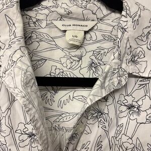 Club Monaco Printed Relaxed Shirtdress size Large
